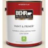 BEHR PREMIUM PLUS 1 gal. #PWL-90 Abstract White Flat Low Odor Interior Paint & Primer