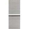 Nivencai 36 in. x 80 in. Waterproof, Moisture-Proof Gray Finished MDF Barn Door Slab with Melamine Protective Layer, Slab