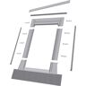 Fakro EH-C 14 in. x 46 in. (14/30, 14/46) Aluminum High-Profile Tile Roof Flashing Kit for Curb Mount Skylight