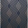 Fine Decor Shard Navy Trellis 20.5 in. x 33 ft. Unpasted Peelable Paper Wallaper