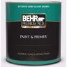 BEHR PREMIUM PLUS 1 qt. #PPL-22 Dried Lavender Semi-Gloss Enamel Exterior Paint & Primer