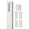 SIXTH AVENUE BUILDING PRODUCTS SUPPLYING THE WORLD Wexford 5 in. x 5 in. x 8 ft. White Vinyl Fence Post Kit
