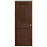 JELD-WEN 28 in. x 80 in. Monroe Milk Chocolate Stain Left-Hand Molded Composite Single Prehung Interior Door