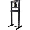 Amucolo 12-Ton Capacity Black Adjustable Working Table Height Hydraulic Shop Press with Press Plates, H-Frame Garage Floor Press