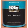 BEHR PREMIUM PLUS 1 qt. #MQ4-38 Balcony Sunset Satin Enamel Exterior Paint & Primer