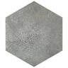 Merola Tile Heritage Hex Shadow 7 in. x 8 in. Porcelain Floor and Wall Tile (7.5 sq. ft./Case)