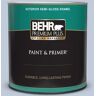 BEHR PREMIUM PLUS 1 qt. #600E-3 Icy Brook Semi-Gloss Enamel Exterior Paint & Primer