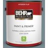 BEHR PREMIUM PLUS 1 gal. #N470-5 Norwegian Blue Flat Low Odor Interior Paint & Primer