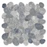 TILE CONNECTION Pebble Marble Grey Blend 11-1/4 in x 11-1/4 in x 9.5mm Mesh-Mounted Mosaic Tile (9.61 sq. ft./case)