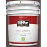 BEHR PREMIUM PLUS 5 gal. #MQ1-58 Chocolate Soul Flat Low Odor Interior Paint & Primer