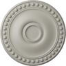 Ekena Millwork 19-1/8 in. x 1 in. Foster Urethane Ceiling Medallion (Fits Canopies upto 5-5/8 in.) Hand-Painted Pot of Cream