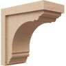 Ekena Millwork 6-in. x 12-in. x 12-in. Series 1 Classic Warren Rough Cedar Woodgrain Timberthane Polyurethane Corbel, Primed Tan