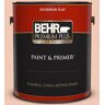 BEHR PREMIUM PLUS 1 gal. #M200-2 Fruit Salad Flat Exterior Paint & Primer