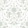 A-Street Prints Britt Neutral Embroidered Damask Paper Glossy Non-Pasted Wallpaper Roll