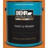 BEHR PREMIUM PLUS 1 gal. #T17-19 Fired Up Satin Enamel Exterior Paint & Primer