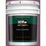 BEHR PREMIUM PLUS 5 gal. #M110-7 Euphoric Magenta Semi-Gloss Enamel Exterior Paint & Primer