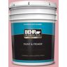 BEHR PREMIUM PLUS 5 gal. #130C-3 Raspberry Lemonade Satin Enamel Exterior Paint & Primer