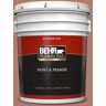 BEHR PREMIUM PLUS 5 gal. #PPU2-11 Mars Red Flat Exterior Paint & Primer