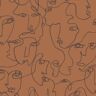 Walls Republic 57 sq. ft. Burnt Orange The Art of Expression Easy To Remove Abstract Wallpaper