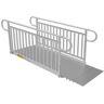 EZ-ACCESS PATHWAY 3G 6 ft. Wheelchair Ramp Kit with Solid Surface Tread and Vertical Picket Handrails