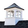 Good Directions 30 in. x 30 in. x 45 in. H Square Vinyl Cupola with Black Aluminum Roof