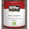 BEHR PREMIUM PLUS 1 gal. #BNC-37 Gray Owl Flat Low Odor Interior Paint & Primer