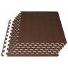 PROSOURCEFIT Wood Grain Puzzle Mat Dark Walnut 24 in. x 24 in. x 0.5 in. EVA Foam Interlocking Floor Tiles (24 sq. ft.) (6-Pack)