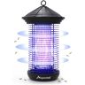 Aspectek Powerful 20-Watt Electric Bug Zapper, Attractive Design for Outdoor and Indoor use, Waterproof Black Repellent