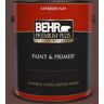 BEHR PREMIUM PLUS 1 gal. #MQ1-54 Death By Chocolate Flat Exterior Paint & Primer