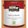 BEHR PREMIUM PLUS 1 gal. #M240-6 Stunning Gold Flat Low Odor Interior Paint & Primer