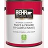 BEHR PREMIUM PLUS 1 gal. #RD-W01 Pink Prism Hi-Gloss Enamel Interior/Exterior Paint & Primer