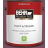 BEHR PREMIUM PLUS 1 gal. #100D-7 Maroon Flat Low Odor Interior Paint & Primer