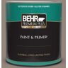 BEHR PREMIUM PLUS 1 qt. #T14-8 Film Fest Semi-Gloss Enamel Exterior Paint & Primer