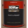 BEHR PREMIUM PLUS 1 gal. #N240-6 Wild Mustang Flat Exterior Paint & Primer