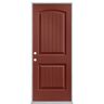 Masonite 32 in. x 80 in. Cheyenne 2-Panel Right-Hand Inswing Painted Smooth Fiberglass Prehung Front Exterior Door No Brickmold