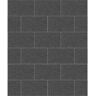 Crown Joan Black Tile Vinyl Peelable Wallpaper (Covers 56.4 sq. ft.)