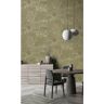 Walls Republic Khaki Garden Print Non-Woven Paper Paste the Wall Textured Wallpaper 57 sq. ft.