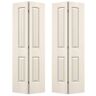 JELD-WEN 36 in. x 80 in. Santa Fe Primed Smooth Molded Composite Closet Bi-Fold Double Door