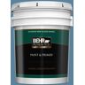 BEHR PREMIUM PLUS 5 gal. #BIC-38 Honest Blue Semi-Gloss Enamel Exterior Paint & Primer