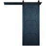 VeryCustom 36 in. x 84 in. The Harlow III Admiral Wood Sliding Barn Door with Hardware Kit