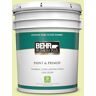 BEHR PREMIUM PLUS 5 gal. #410A-2 Cabbage Green Semi-Gloss Enamel Low Odor Interior Paint & Primer