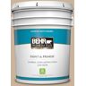 BEHR PREMIUM PLUS 5 gal. #PPU4-07 Mushroom Bisque Satin Enamel Low Odor Interior Paint & Primer