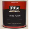 BEHR PREMIUM PLUS 1 qt. #PPU7-10 Roman Plaster Flat Exterior Paint & Primer