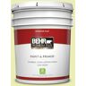 BEHR PREMIUM PLUS 5 gal. #410A-2 Cabbage Green Flat Low Odor Interior Paint & Primer