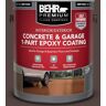 BEHR PREMIUM 1 Gal. #PFC-25 Dark Walnut Self-Priming 1-Part Epoxy Satin Interior/Exterior Concrete and Garage Floor Paint