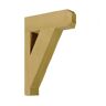 Fypon 18 in. x 18 in. x 3-1/2 in. Polyurethane Timber Bracket