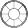 Ekena Millwork 1 in. x 40 in. x 40 in. Grace Architectural Grade PVC Peirced Ceiling Medallion Moulding