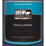 BEHR PREMIUM PLUS 1 qt. #600F-7 Soulful Music Satin Enamel Exterior Paint & Primer