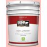 BEHR PREMIUM PLUS 5 gal. #170C-3 Coral Bells Flat Low Odor Interior Paint & Primer