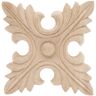 American Pro Decor 1/2 in. x 4 in. x 4 in. Unfinished Hand Carved American Hard Maple Wood Acanthus Applique and Onlay Moulding (2-Pack)